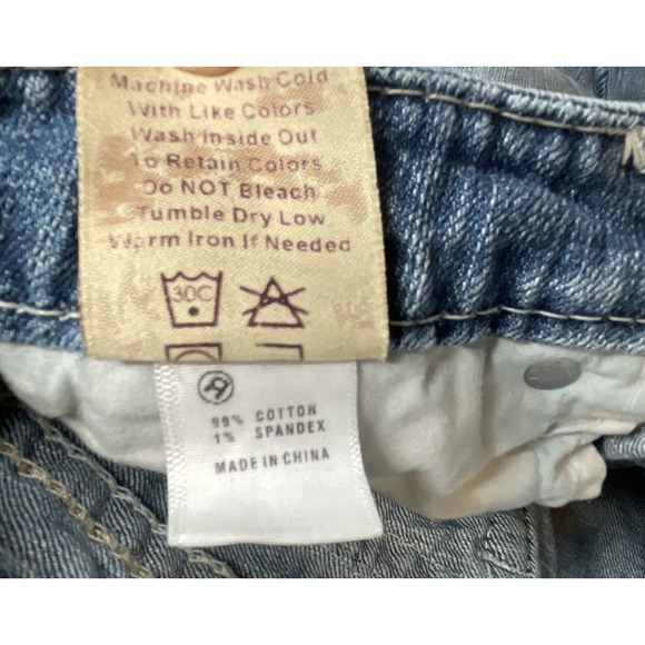 Big Star Women’s Low-Rise Liv Boot Cut Jeans Sz 27R Thick Stitching Distressed - Picture 16 of 16